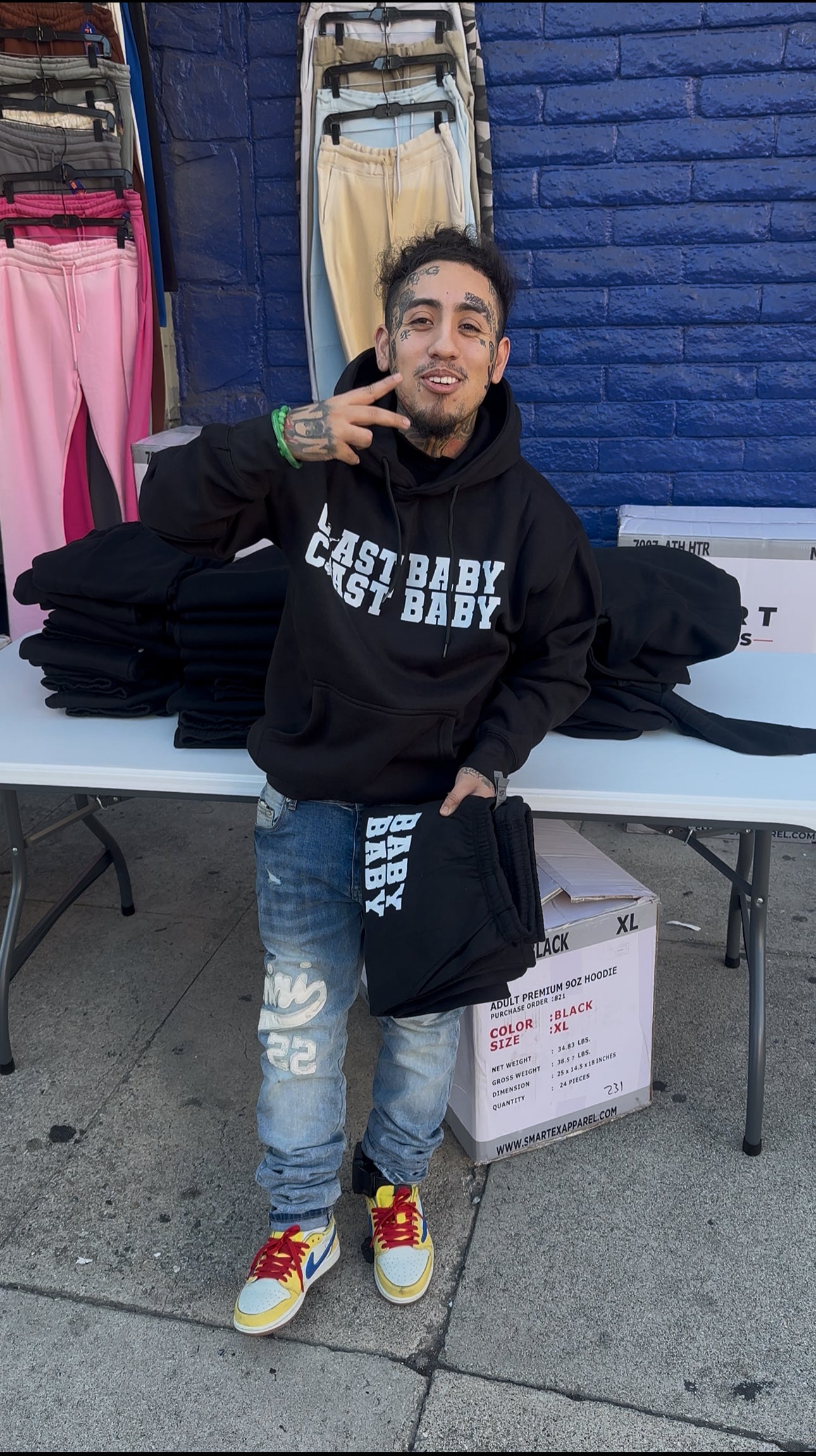 Coast baby “varsity” hoodie